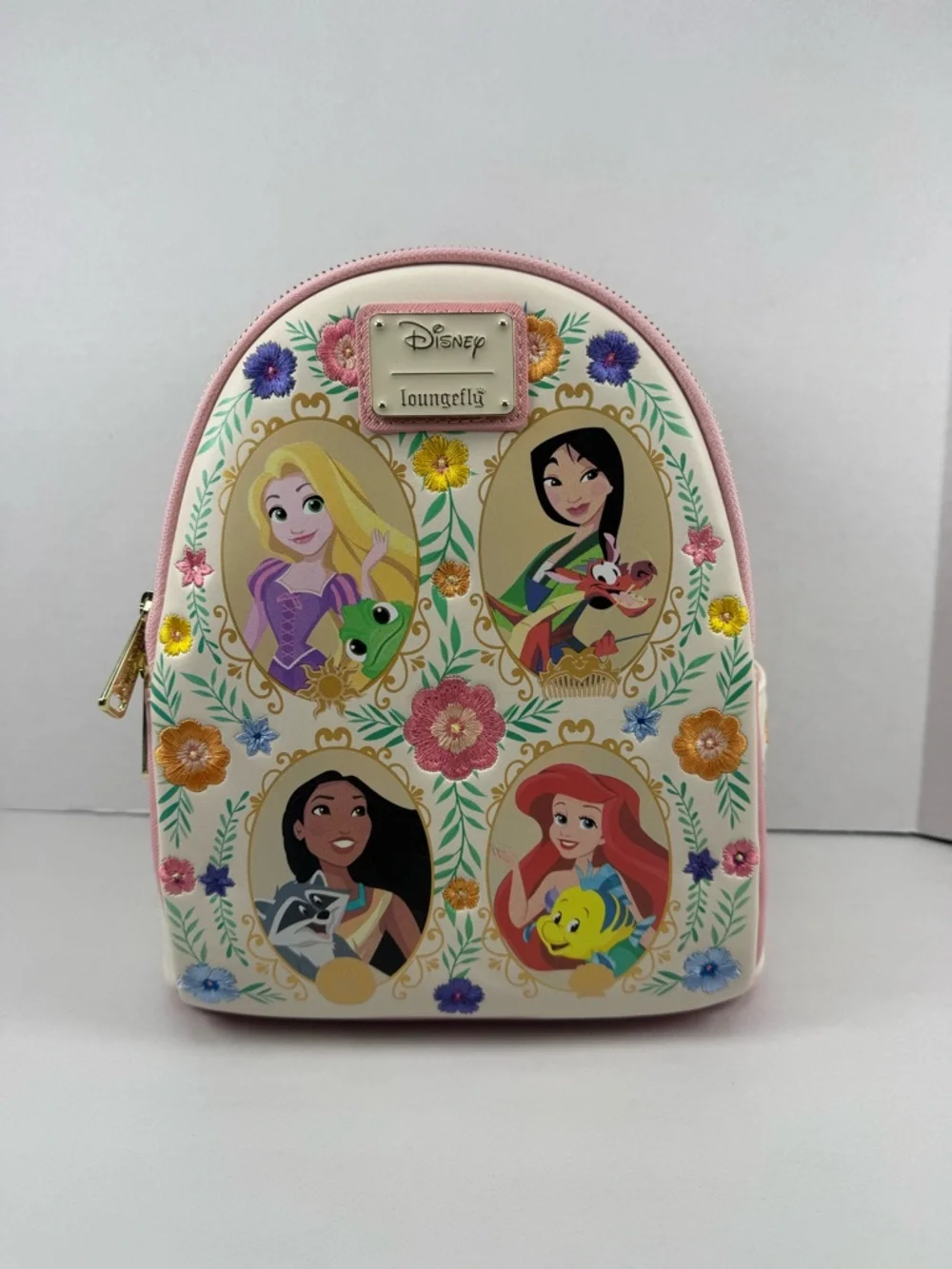 Loungefly Disney Princesses Floral Portraits Mini Backpack - BoxLunch Exclusive